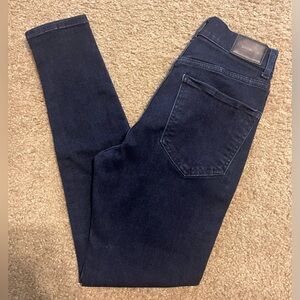 Express Jeans Skinny High Rise Womens Size 4R Skinny Denim Dark Wash Pants